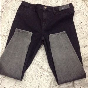 🌹🌹Mossimo Denim Jeans Dark Gray Ombrè Size 14🌹🌹